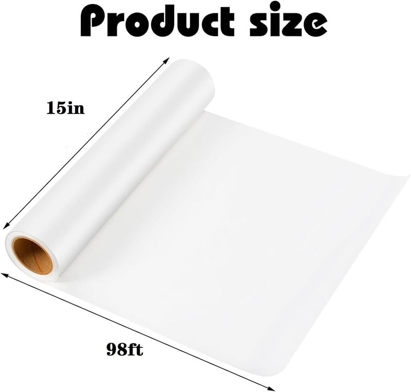 UDAREIT White Drawing Paper Roll 15"×1181" Large Art Easel Paper Roll for Crafts, White Wrapping Paper, Kraft Bulletin Board Poster Banner Paper - Image 2